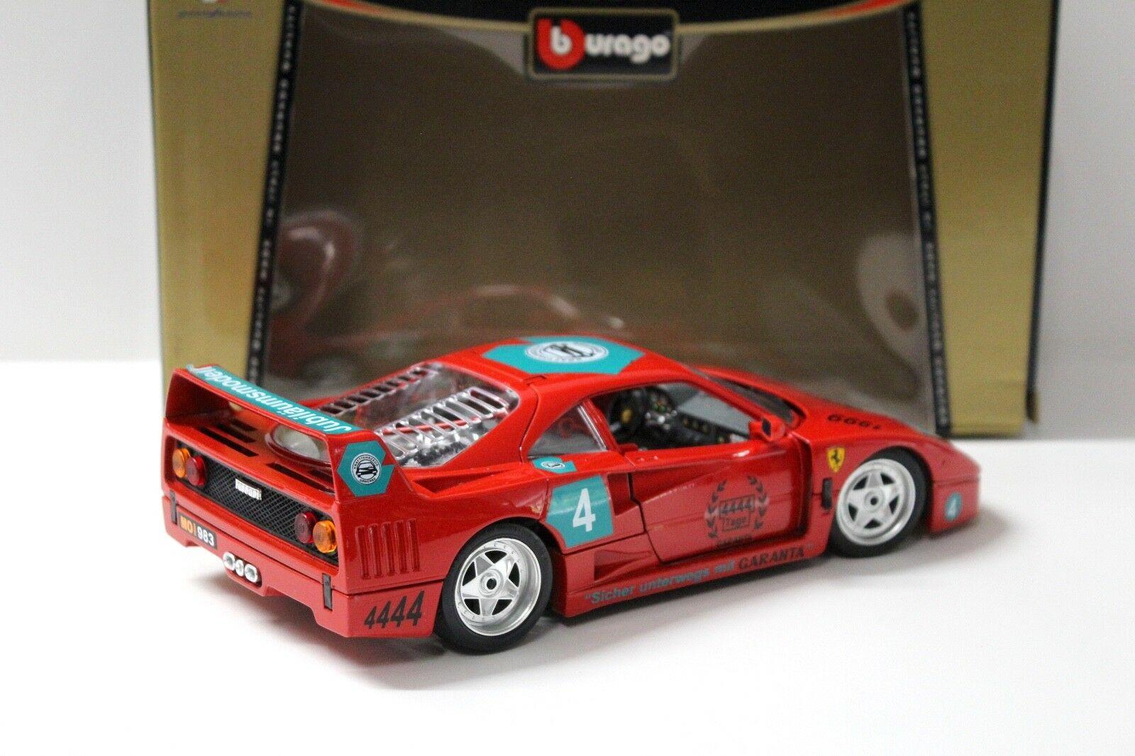 1:18 Bburago Ferrari F40 "GARANTA" 4444 Tage red