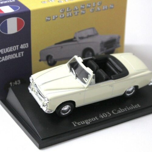 1:43 Atlas By Norev Peugeot 403 Cabriolet beige Classic Cars