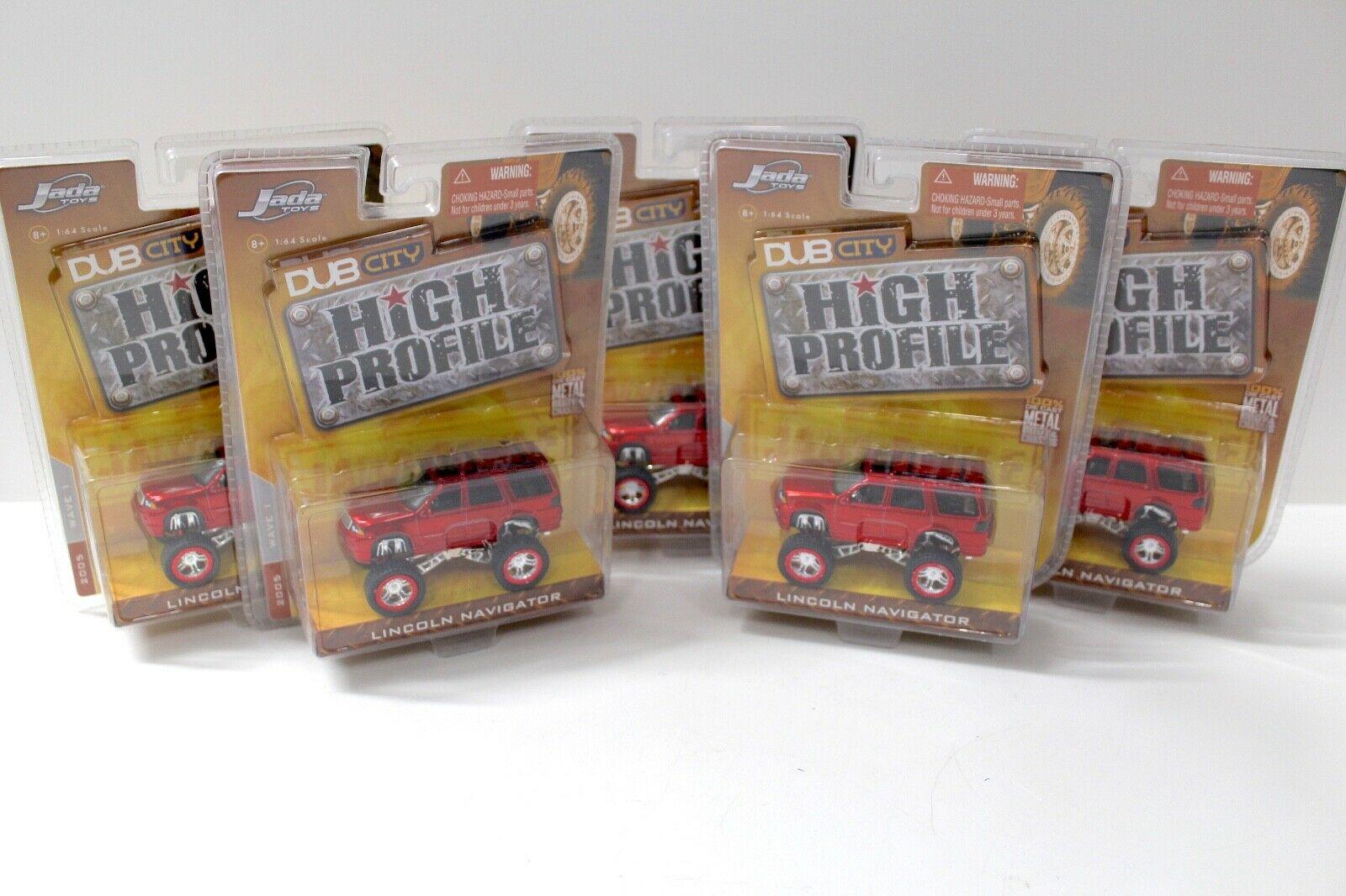 ID 47486 orig.jpg 1:64 JADA Toys Lincoln Navigator red High Profile 5 pcs. SET