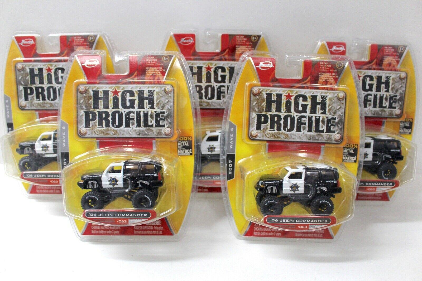 ID 47494 orig 1.jpg 1:64 JADA Toys Jeep Commander black 2006 SET 5 pcs.