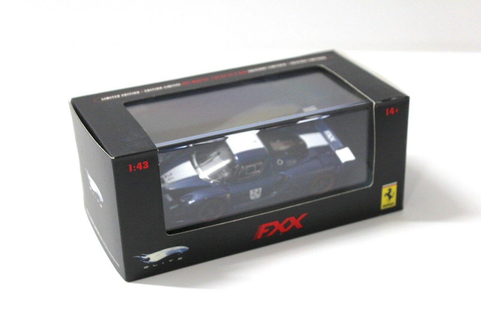 1:43 Hot Wheels Elite Ferrari FXX dark blue #24