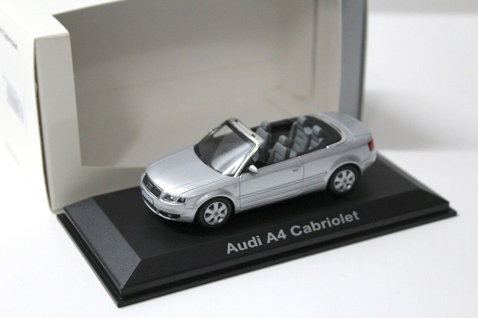 ID 48166 orig 1.jpg 1:43 Norev Audi A4 Cabriolet silver DEALER VERSION