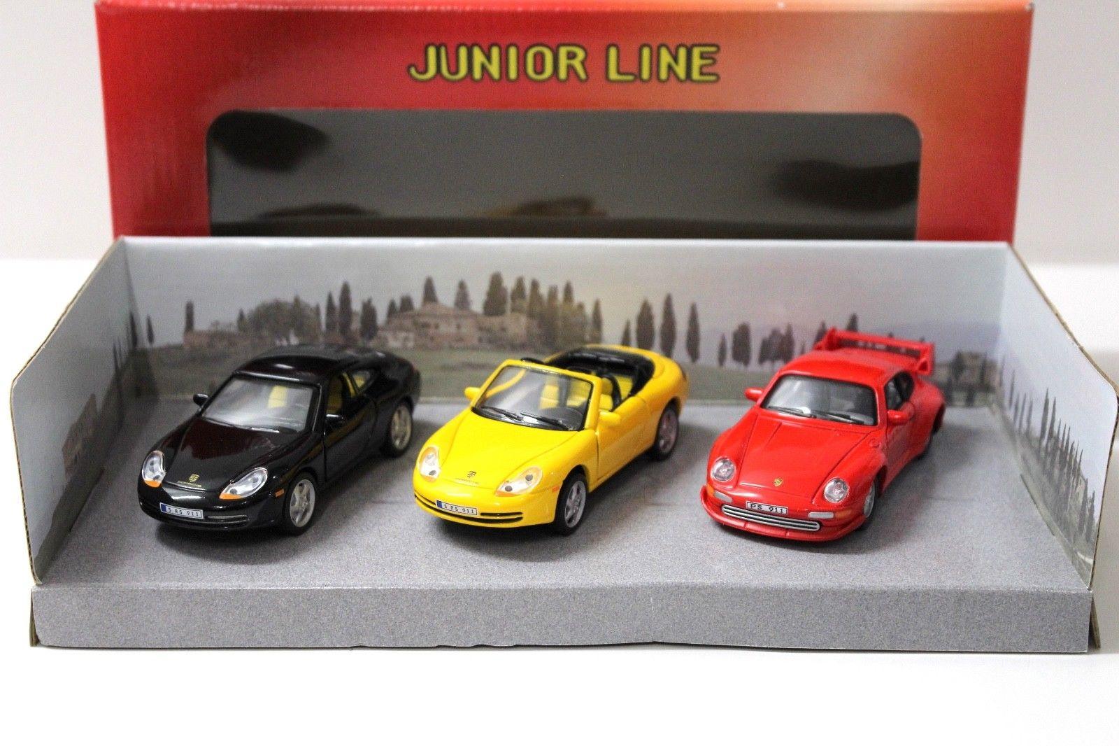 ID 48167 orig.jpg 1:43 Schuco Junior Porsche 911 996/ 993 SET 3 pcs.