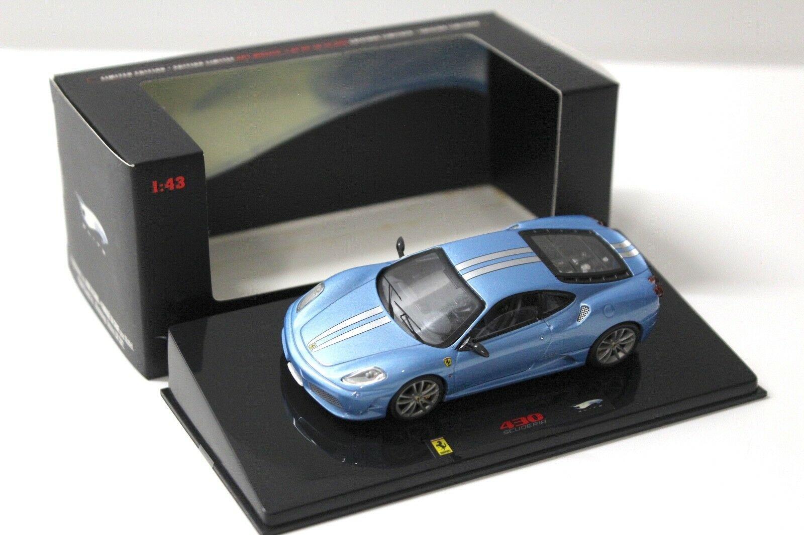 1:43 Hot Wheels Elite Ferrari F430 Scuderia blue