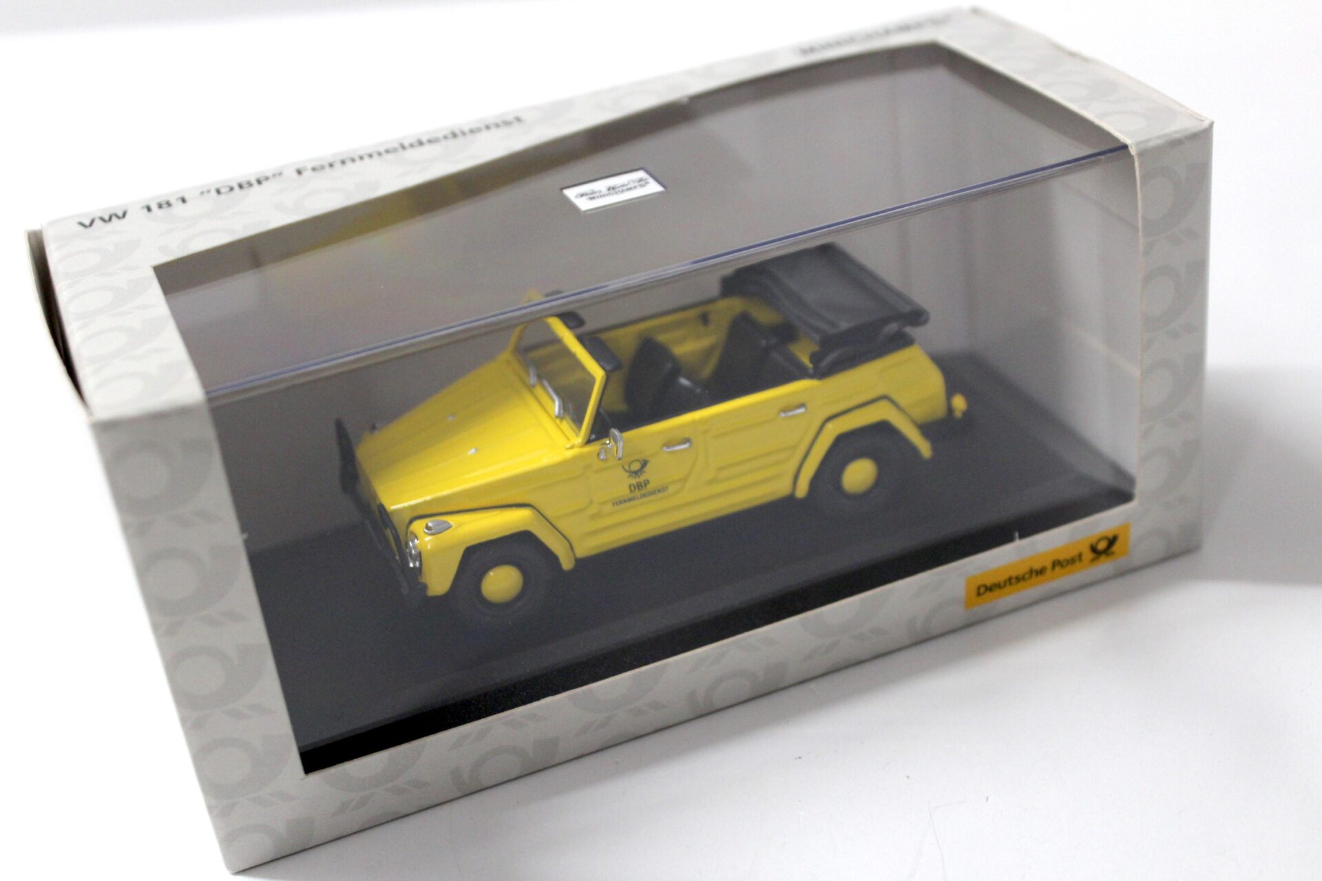 1:43 Minichamps VW 181 Deutsche Bundes Post Fernmeldedienst yellow