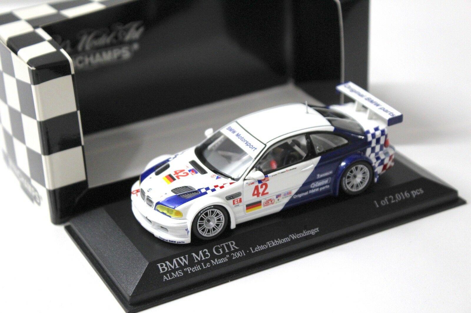 ID 48684 orig 1.jpg 1:43 Minichamps BMW M3 GTR E46 ALMS Petit LM #42 Letho