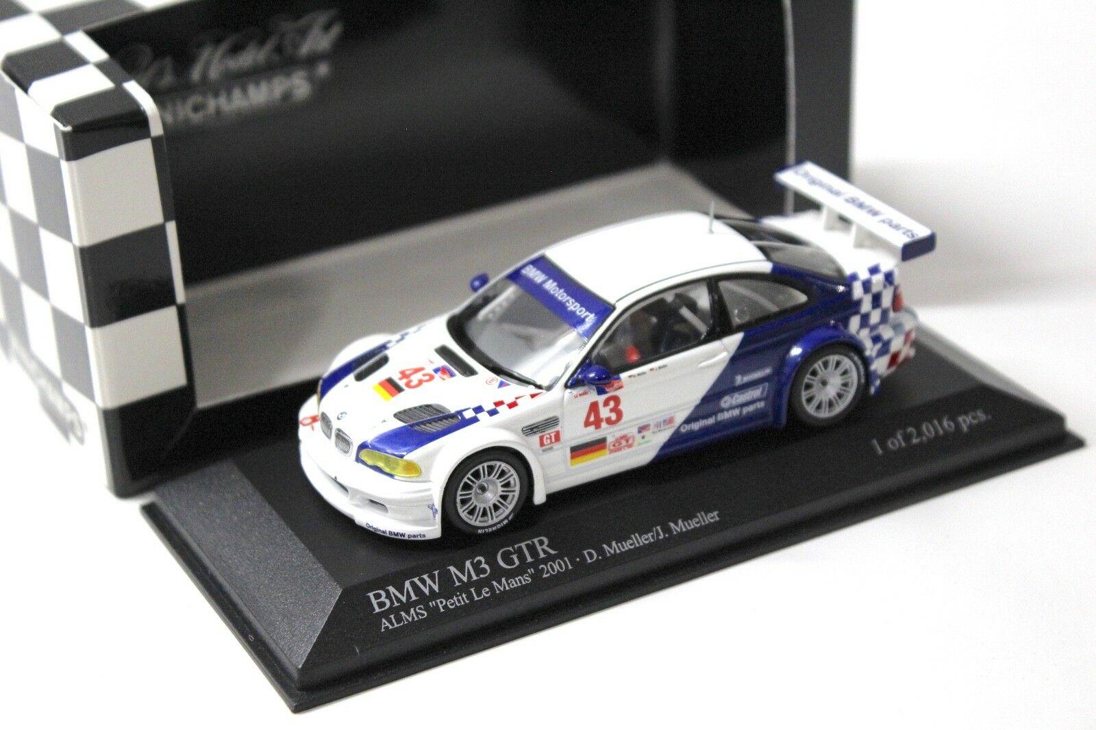 ID 48688 orig.jpg 1:43 Minichamps BMW M3 GTR E46 ALMS Petit LM #43 Müller