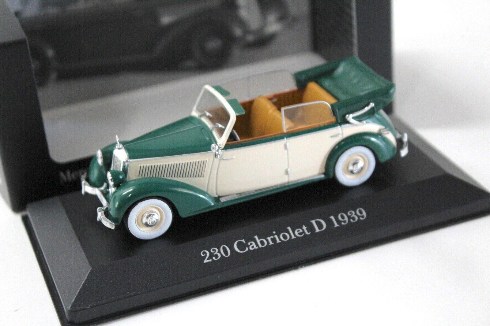 1:43 Premium Collectibles Mercedes 230 Cabrio D green DEALER VERSION