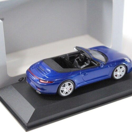 1:43 Minichamps Porsche 911 (991) Carrera 4 Cabriolet blue DEALER VERSION
