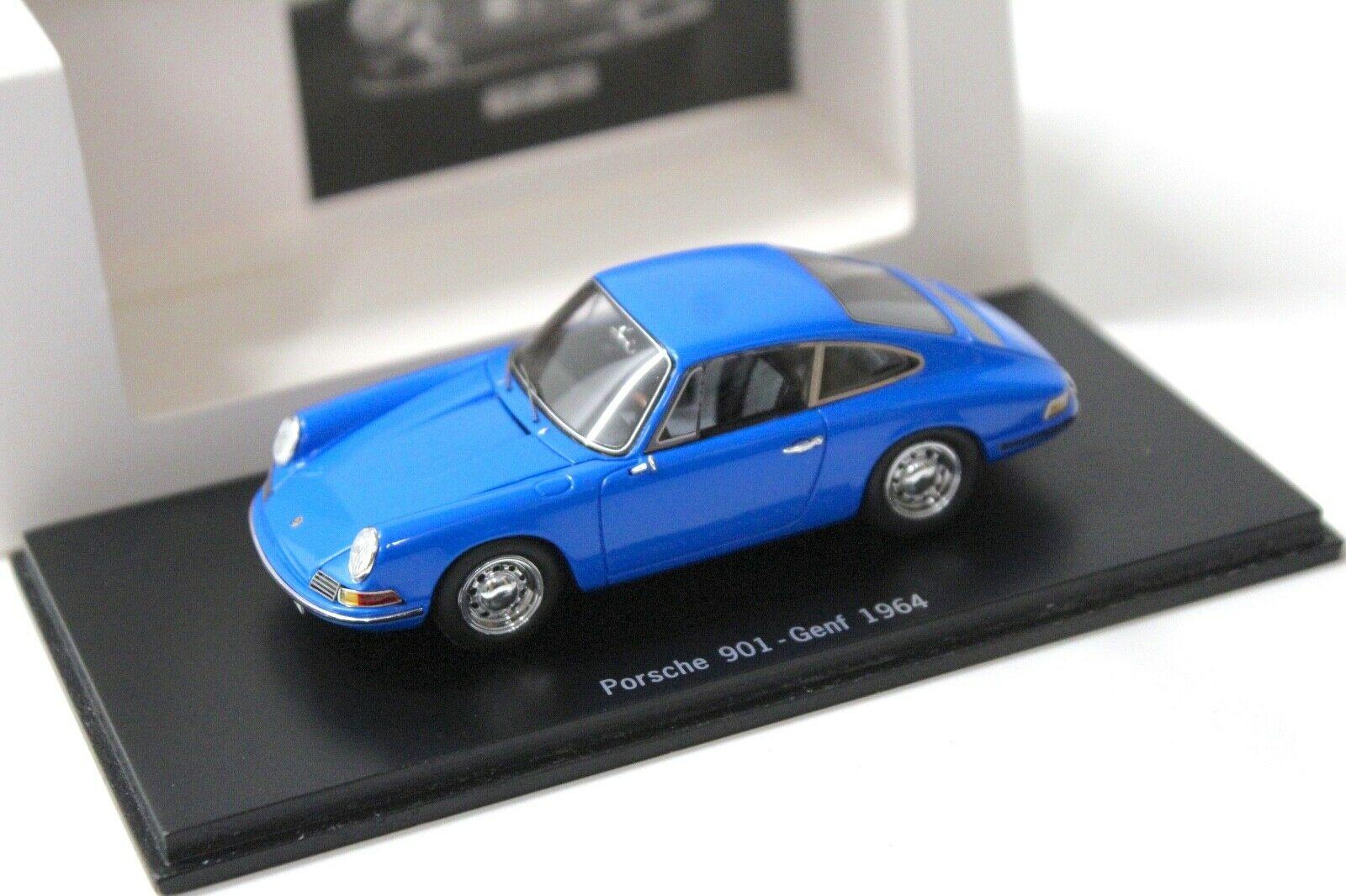 ID 49384 orig.jpg 1:43 Spark Porsche 901 Genf 1964 blue DEALER VERSION
