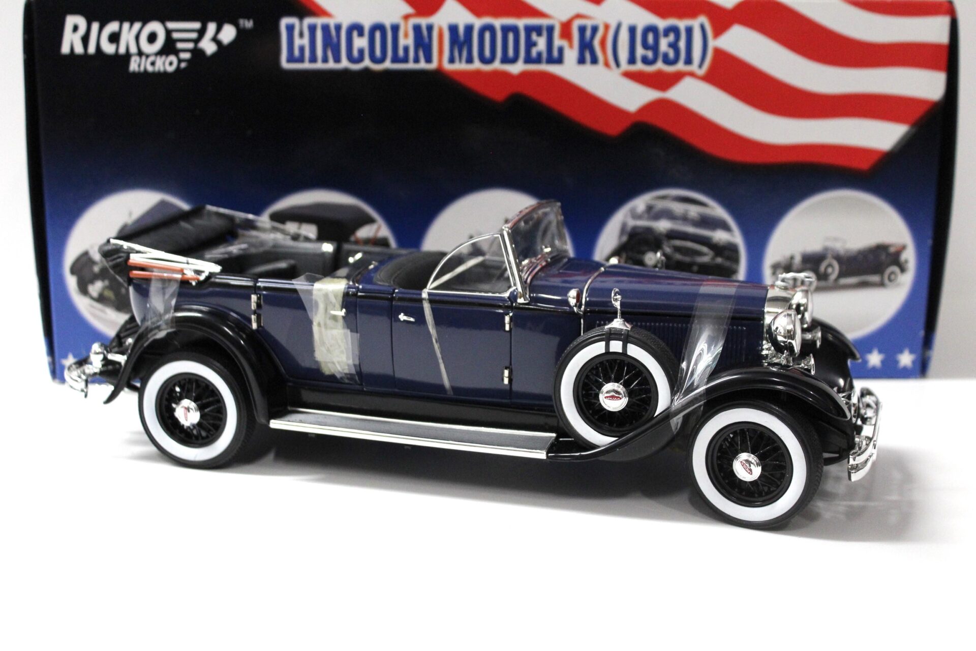 1:18 Ricko Lincoln Model K 1931 dark blue