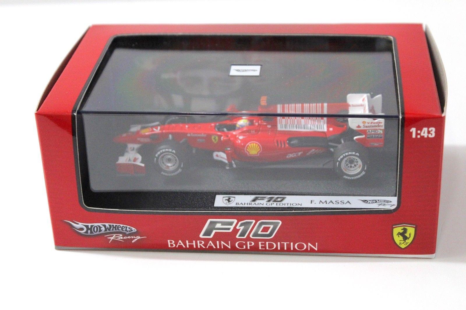1:43 Hot Wheels Ferrari F10 F. Massa BAHRAIN GP