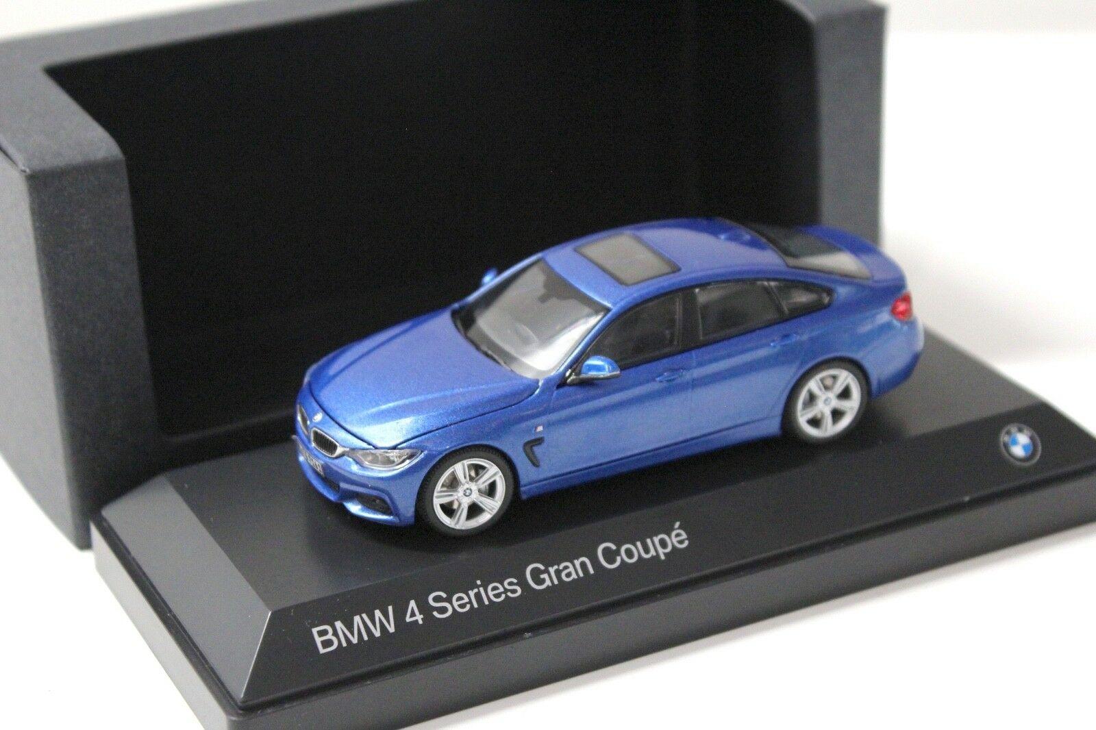 ID 49737 orig 1.jpg 1:43 Kyosho BMW 4er 4 Series Gran Coupe blue DEALER VERSION