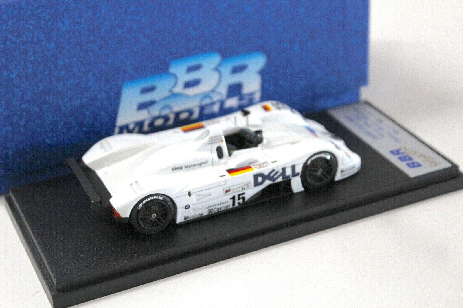 1:43 BBR BMW V12 LMR 24h Le Mans 1999 Winner #15 Dalmas white
