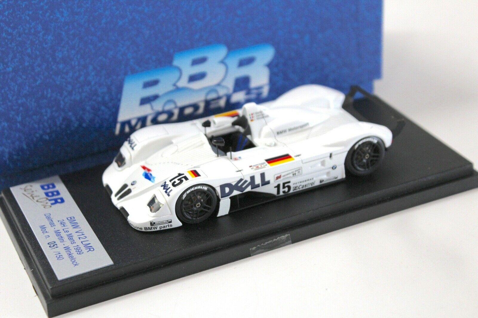 ID 49999 orig.jpg 1:43 BBR BMW V12 LMR 24h Le Mans 1999 Winner #15 Dalmas white
