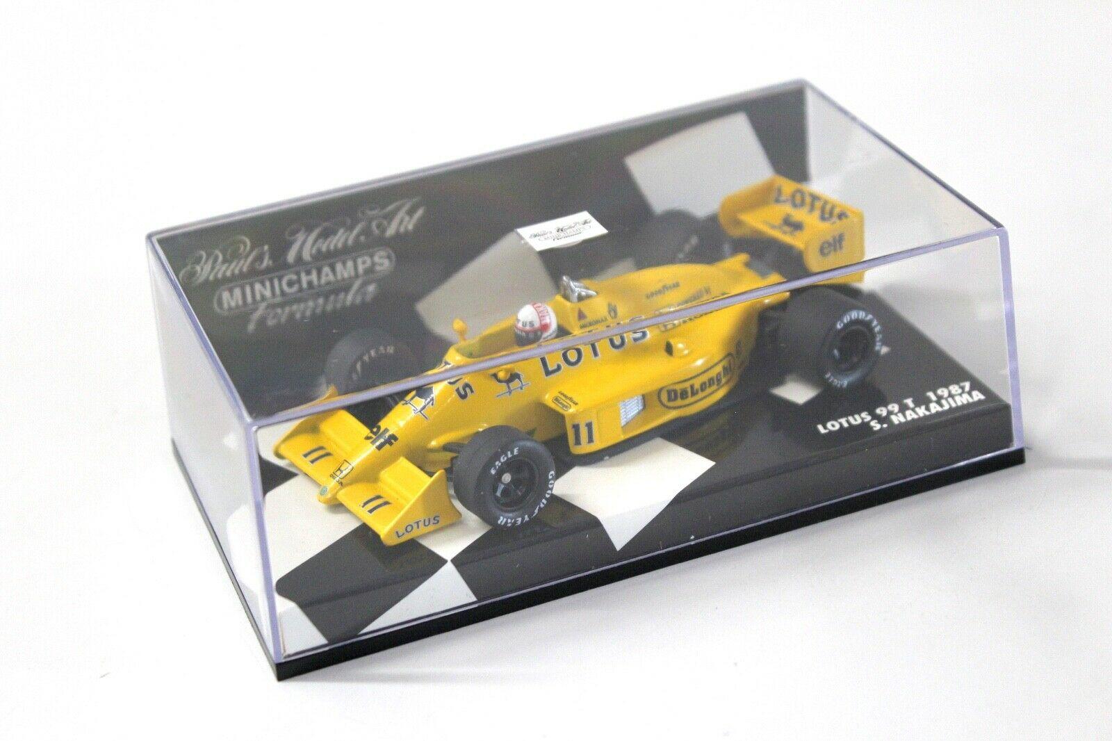 1:43 Minichamps Lotus 99T 1987 S.Nakajima #11 elf
