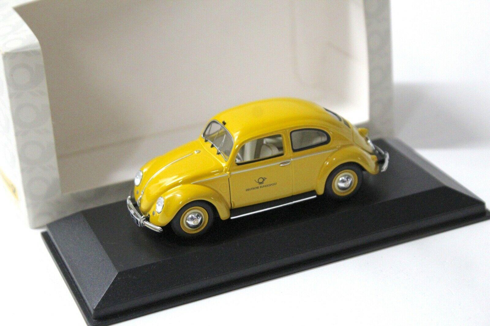 ID 50600 orig.jpg 1:43 Minichamps VW Käfer 1200 Deutsche Bundespost yellow