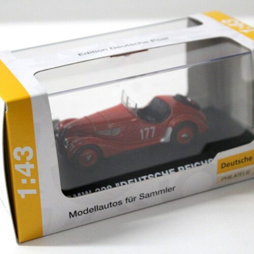1:43 Schuco BMW 328 Roadster Deutsche Reichspost red - Image 3