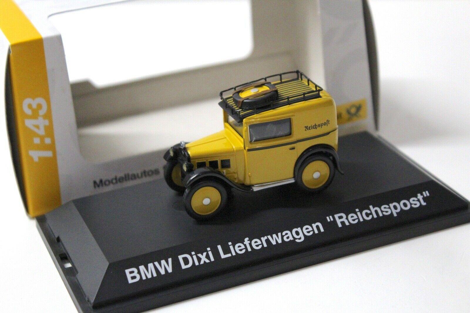 ID 50618 orig 1.jpg 1:43 Schuco BMW Dixi Lieferwagen Reichspost yellow