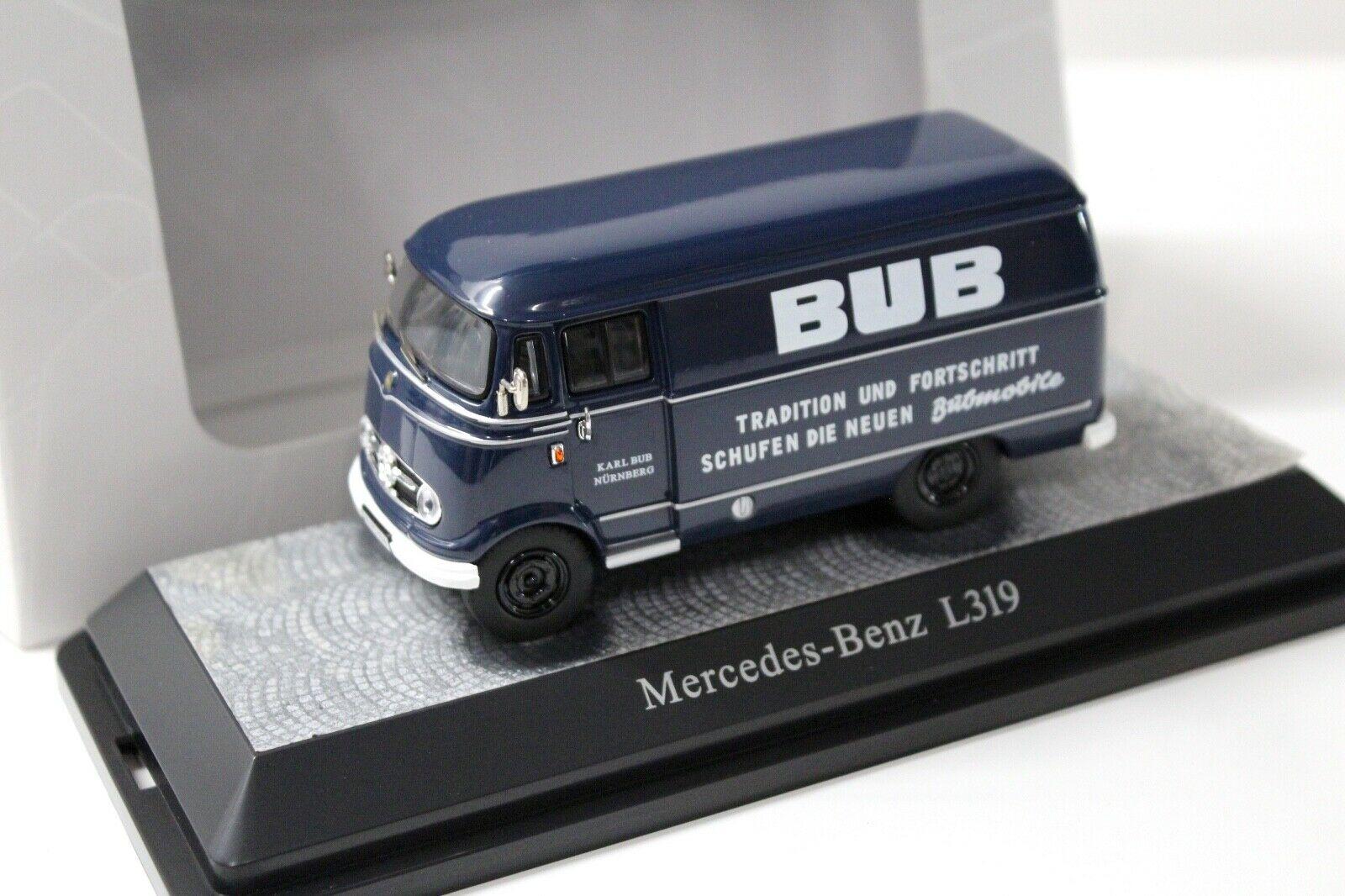 ID 50696 orig 1.jpg 1:43 Premium ClassiXXs Mercedes L319 Van Kasten BUB dark blue