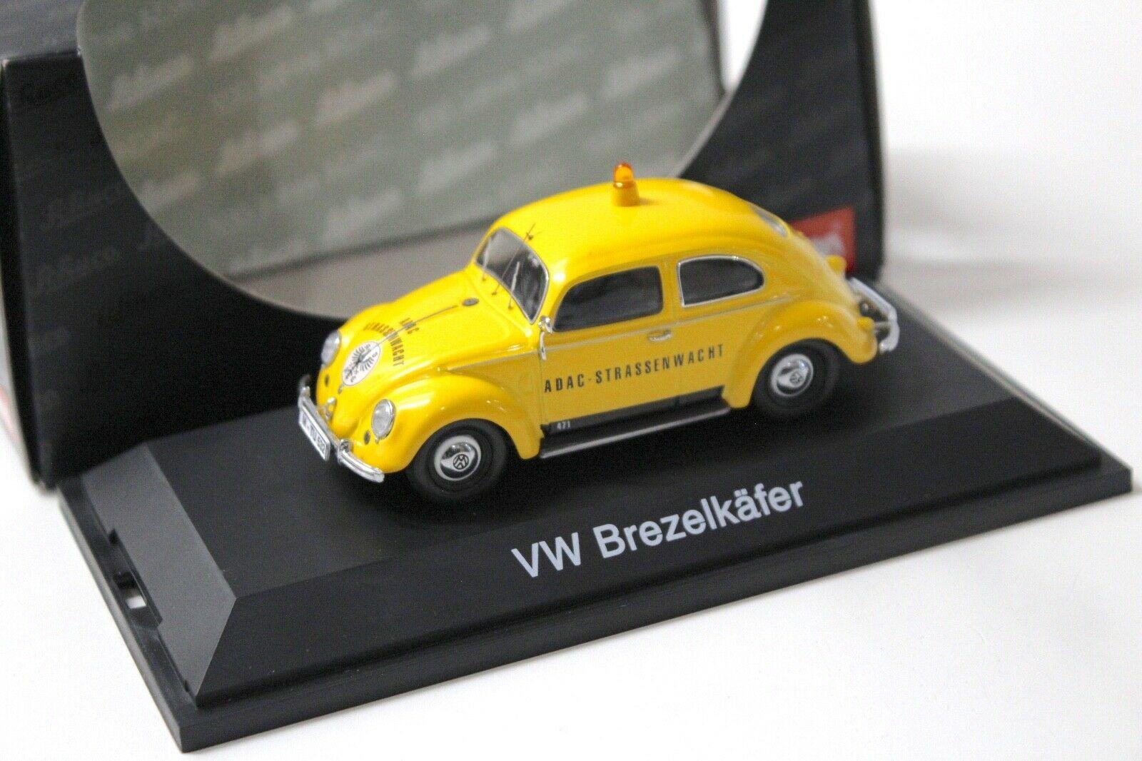 ID 50990 orig 1.jpg 1:43 Schuco VW Brezelkäfer "ADAC" yellow