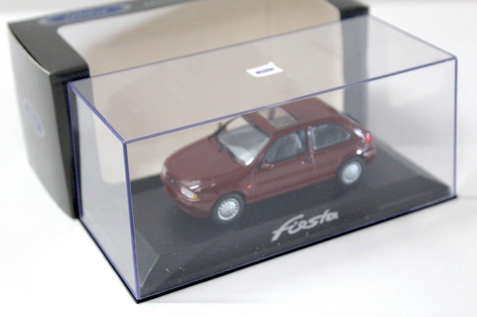 1:43 Minichamps Ford Fiesta Ghia 1996 dark red DEALER VERSION