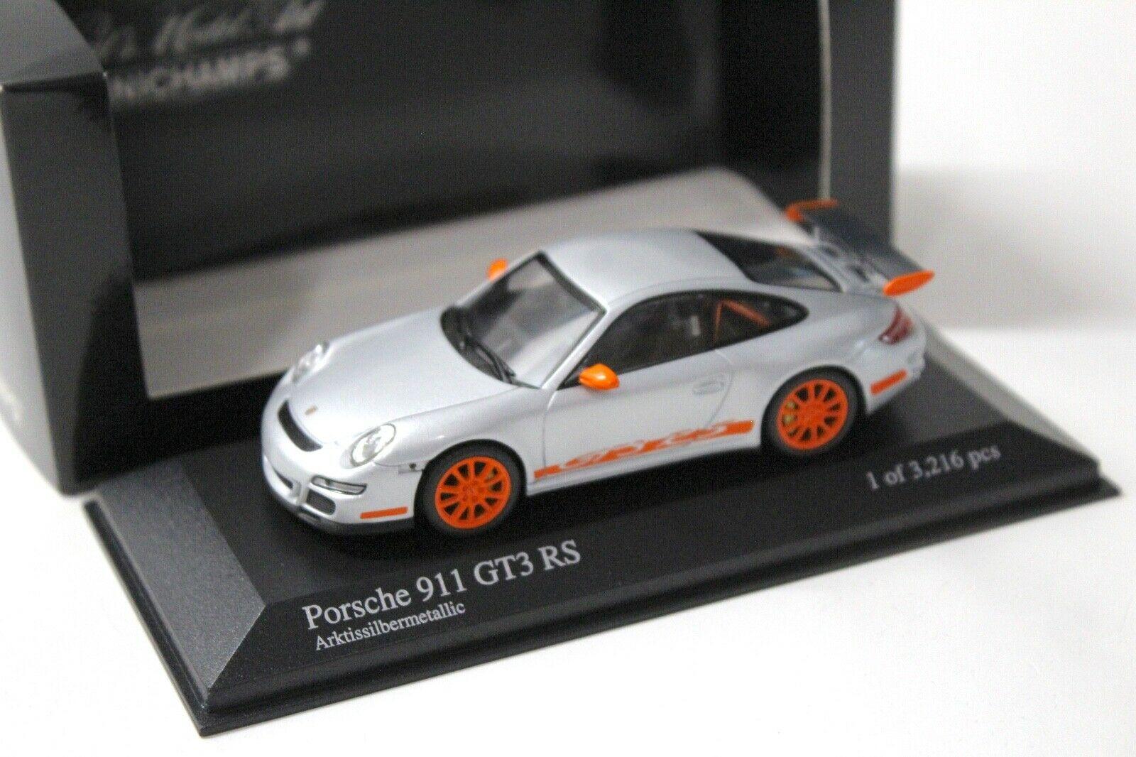 ID 51041 orig 1.jpg 1:43 Minichamps Porsche 911 997 GT3 RS silver/ orange