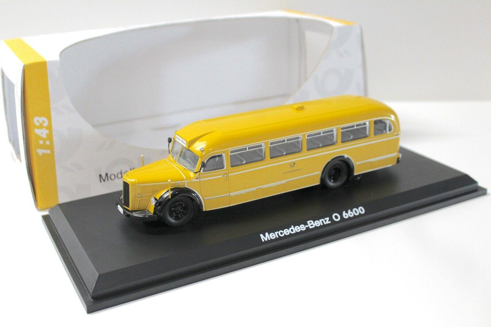 ID 51178 orig 1.jpg 1:43 Schuco Mercedes O6600 Bus Deutsche Bundespost yellow