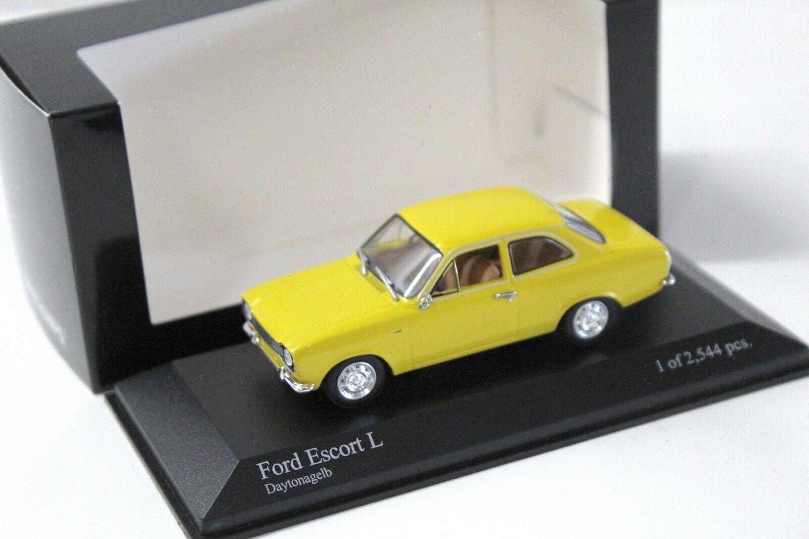 ID 51249 orig 1.jpg 1:43 Minichamps Ford Escort L Daytona yellow 1971