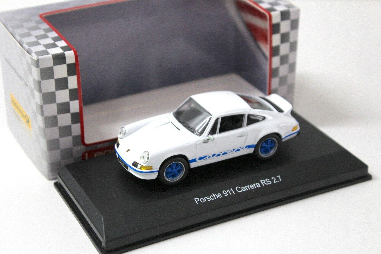 1:43 High Speed Porsche 911 Carrera RS 2.7 white/ blue