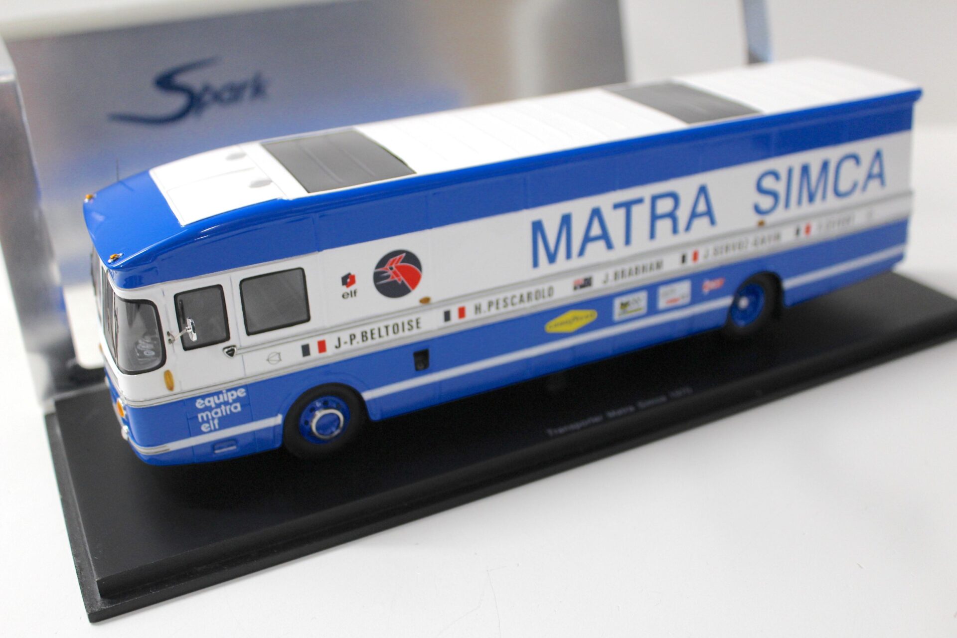 1:43 Spark LKW Leyland Transporter Matra Simca 1970 white / blue
