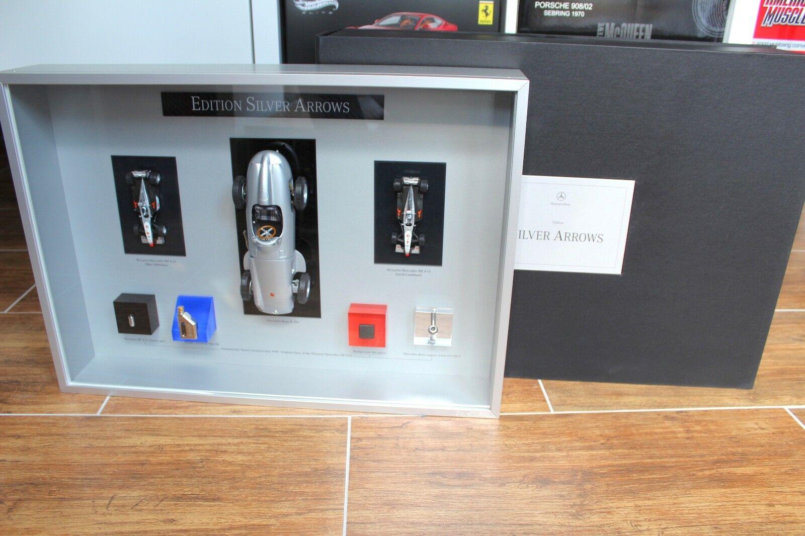 ID 51967 orig.jpg Mercedes-Benz Edition SILVER ARROWS SET 1998 1:43 &1:18 Limited Edition 472/500