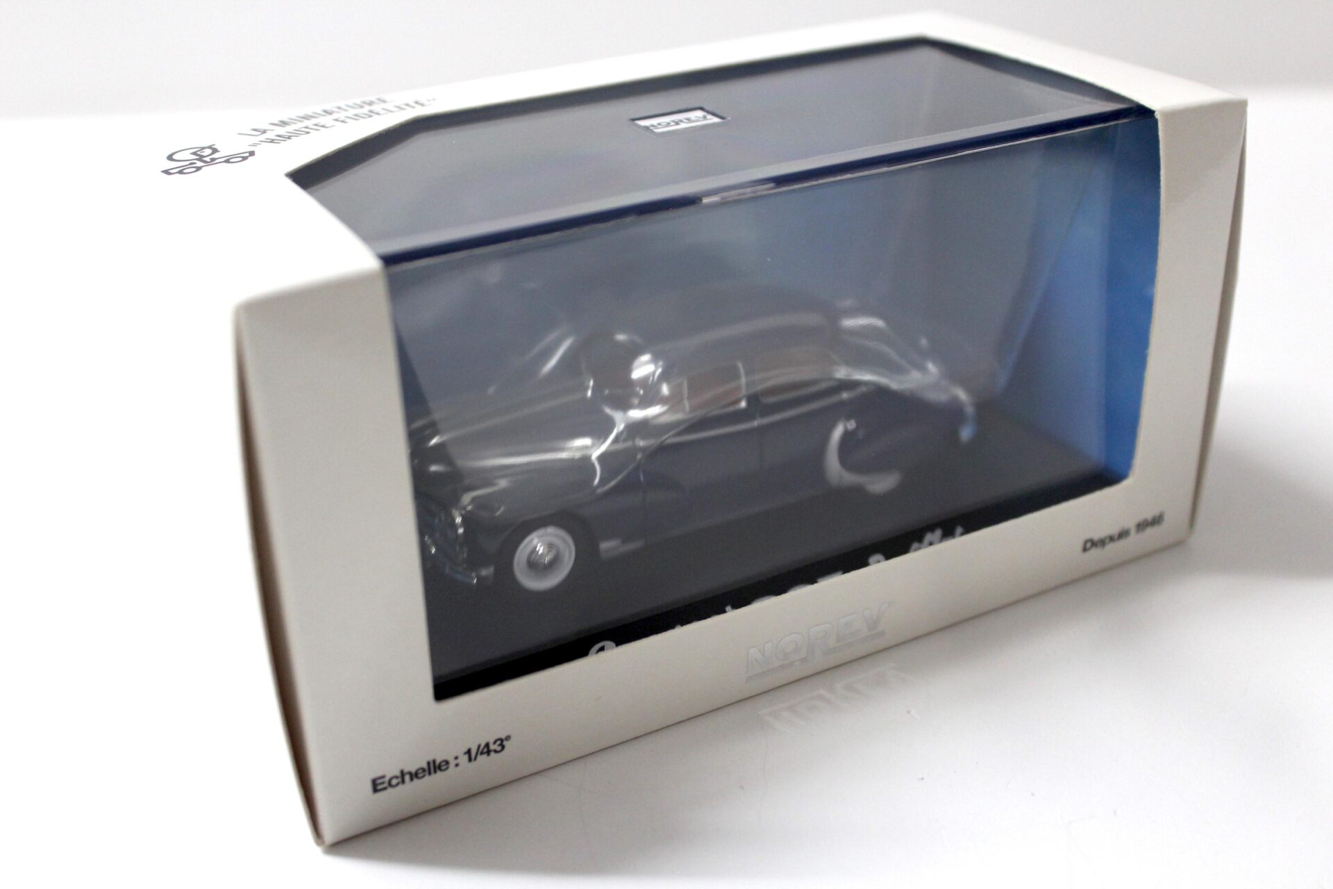 1:43 Norev Peugeot 203 DarlÂ´Mat dark blue