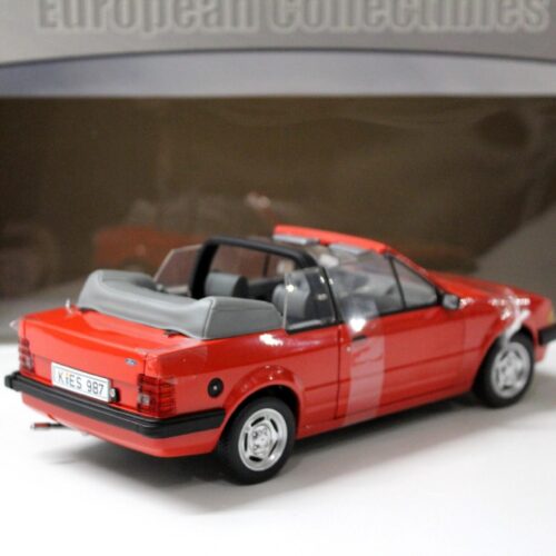1:18 Sun Star 1984 Ford Escort MK3 GL Cabriolet Sunburst red