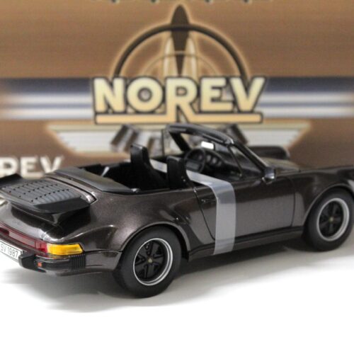 1:18 Norev Porsche 911 Turbo 3.3 Cabriolet brown metallic - Image 3
