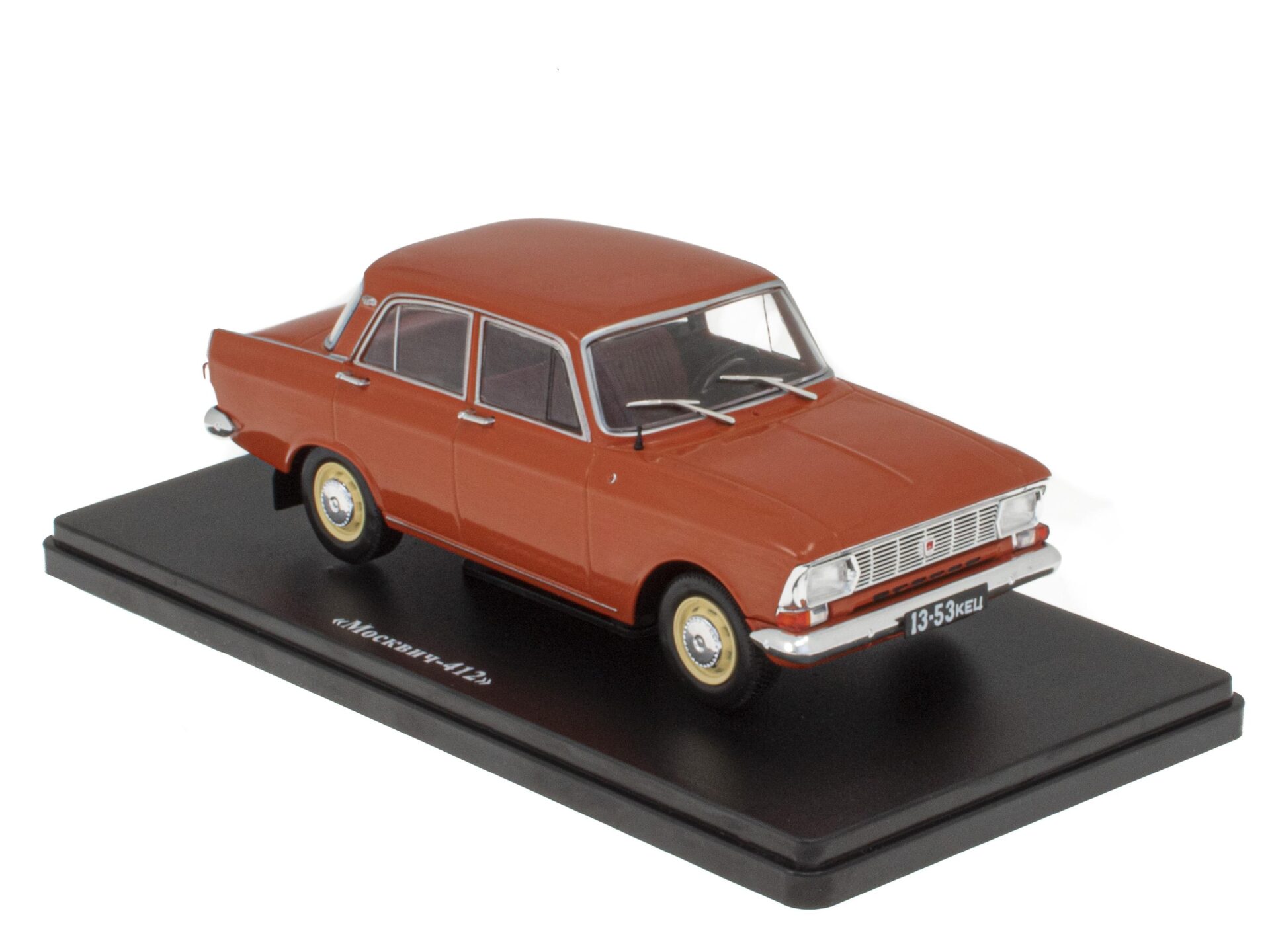 ID 55844 orig 1.jpg 1:24 Hachette East Legendary Moskvitch 412 Sedan 1969 orange