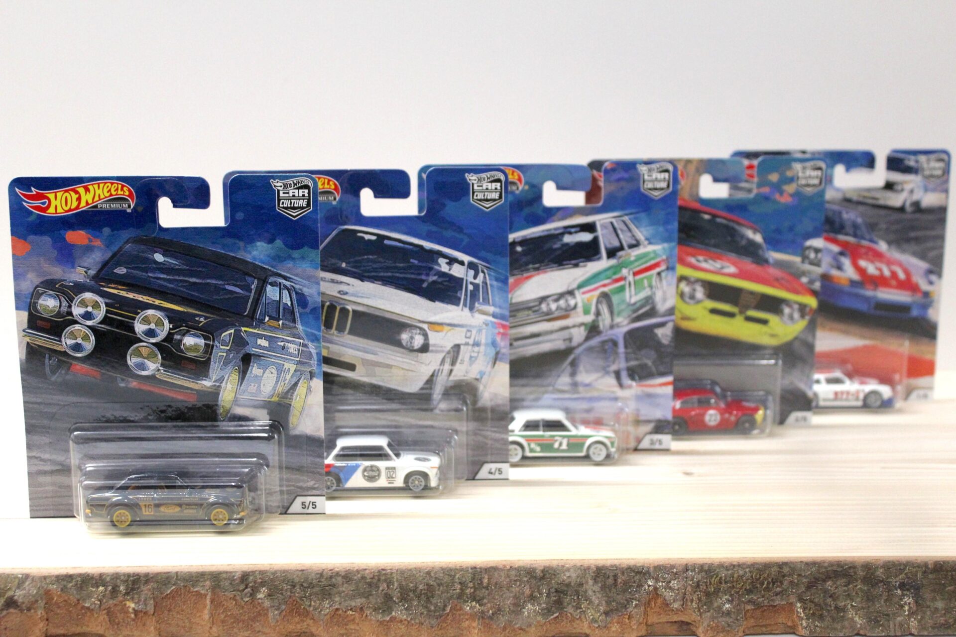 1:64 Hot Wheels Door Slammers 2020 Car Culture Premium Pack 5 pcs. Alfa, Porsche, BMW