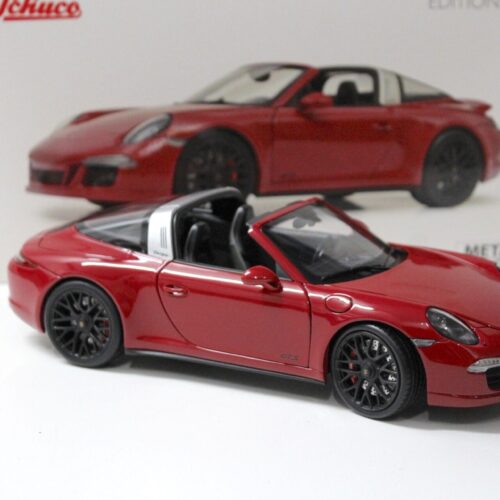 1:18 Schuco Porsche 911 (991.1) Carrera 4 GTS Targa Carmine red - Image 2