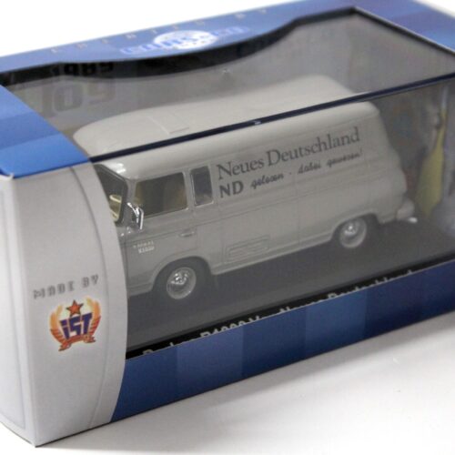 1:43 Cars&Co IST Barkas B1000 Van Kasten Neues Deutschland grey