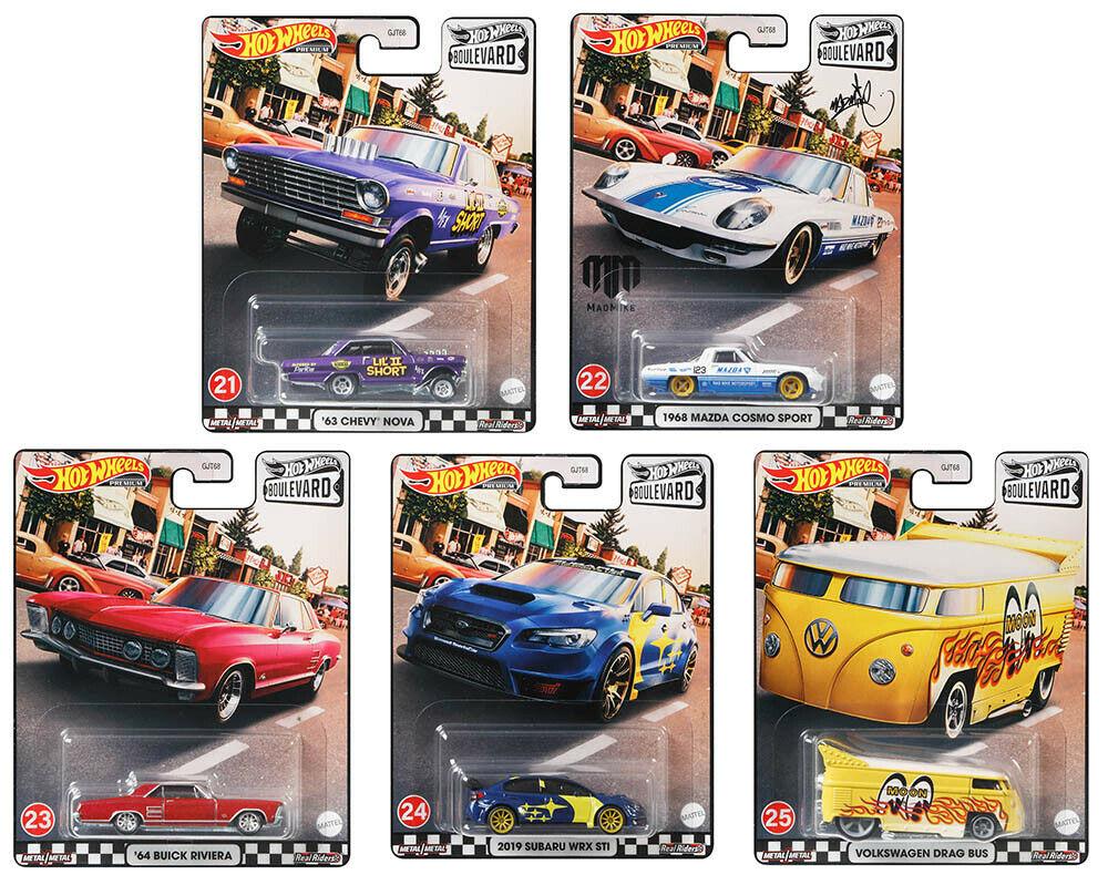 ID 57189 orig 1.jpg 1:64 Hot Wheels Boulevard Series 2021 Car Culture Premium Pack 5 pcs. Subaru, VW