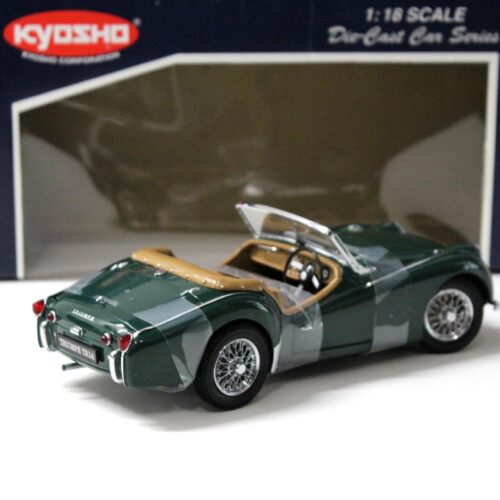 1:18 Kyosho Triumph TR3A Roadster RHD dark green