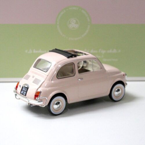1:18 Norev Fiat 500 L pink 1968 with Special Birth Pack