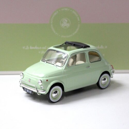 1:18 Norev Fiat 500 L green 1968 with Special Birth Pack