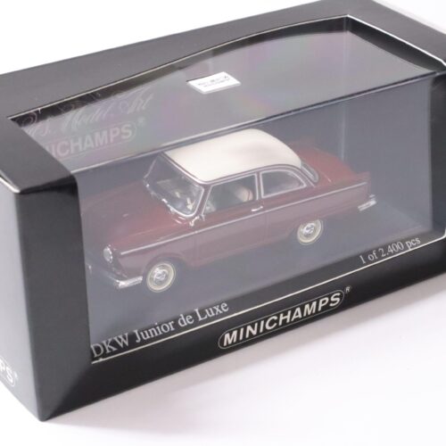 1:43 Minichamps DKW Junior de Luxe 1961 Granat red/ white