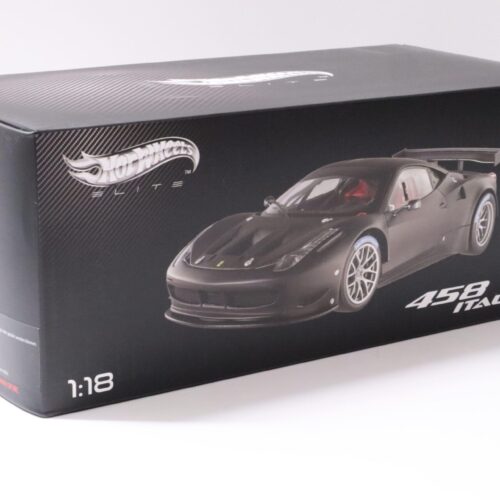 1:18 Hot Wheels Elite Ferrari 458 Italia GT2 matt black