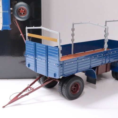 1:18 Minichamps 2-Axle/ 2-Achs LKW Anhänger Trailer with Canvas Pritsche/ Plane blue