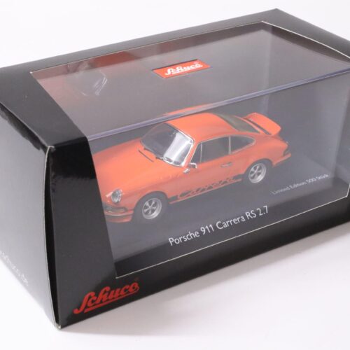 1:43 Schuco Porsche 911 Carrera RS 2.7 Coupe Phoenix red/ orange - Image 4