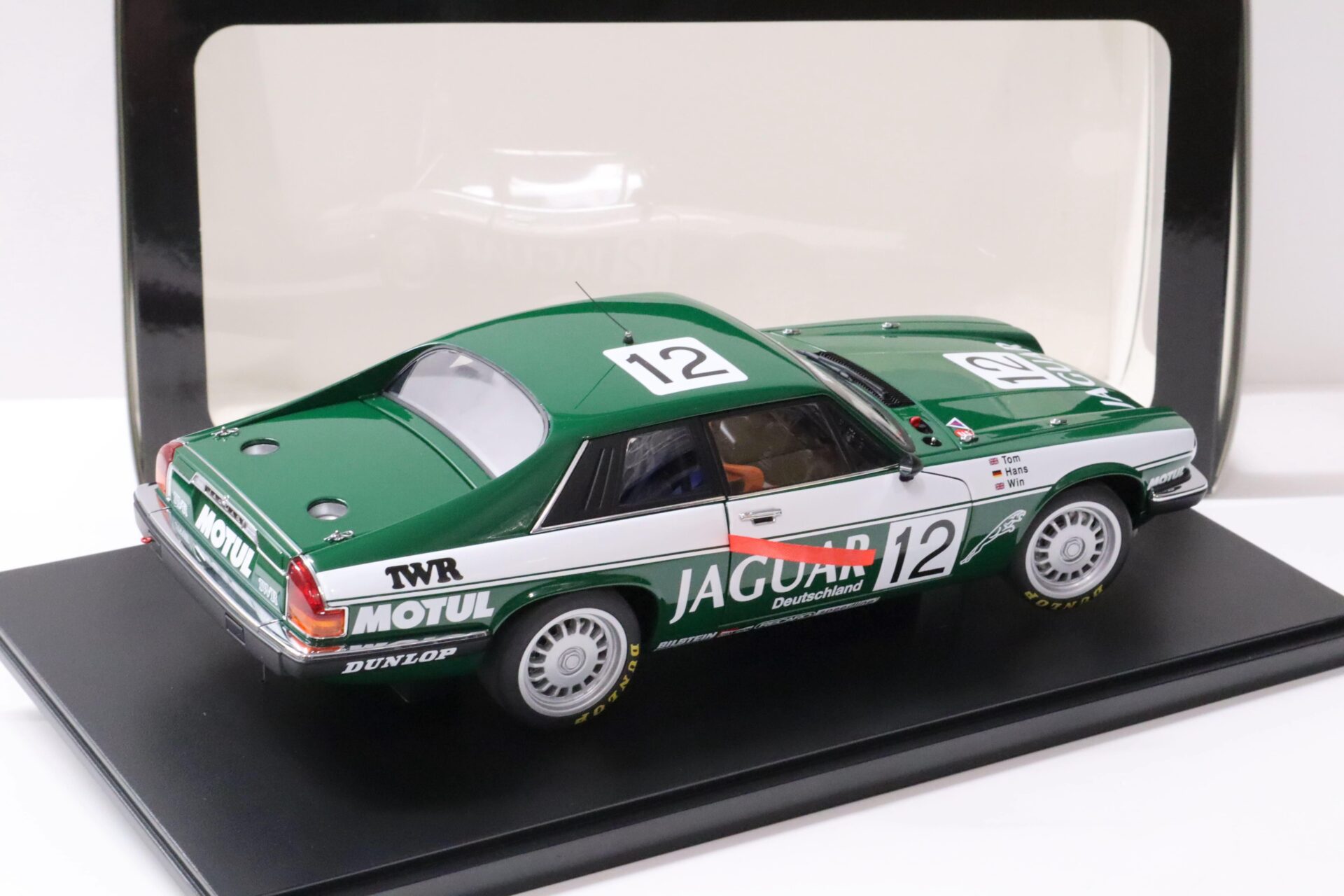 1:18 AUTOart Jaguar XJ-S Tar Racing ETCC SPA-Francorchamps 1984 Winner #12