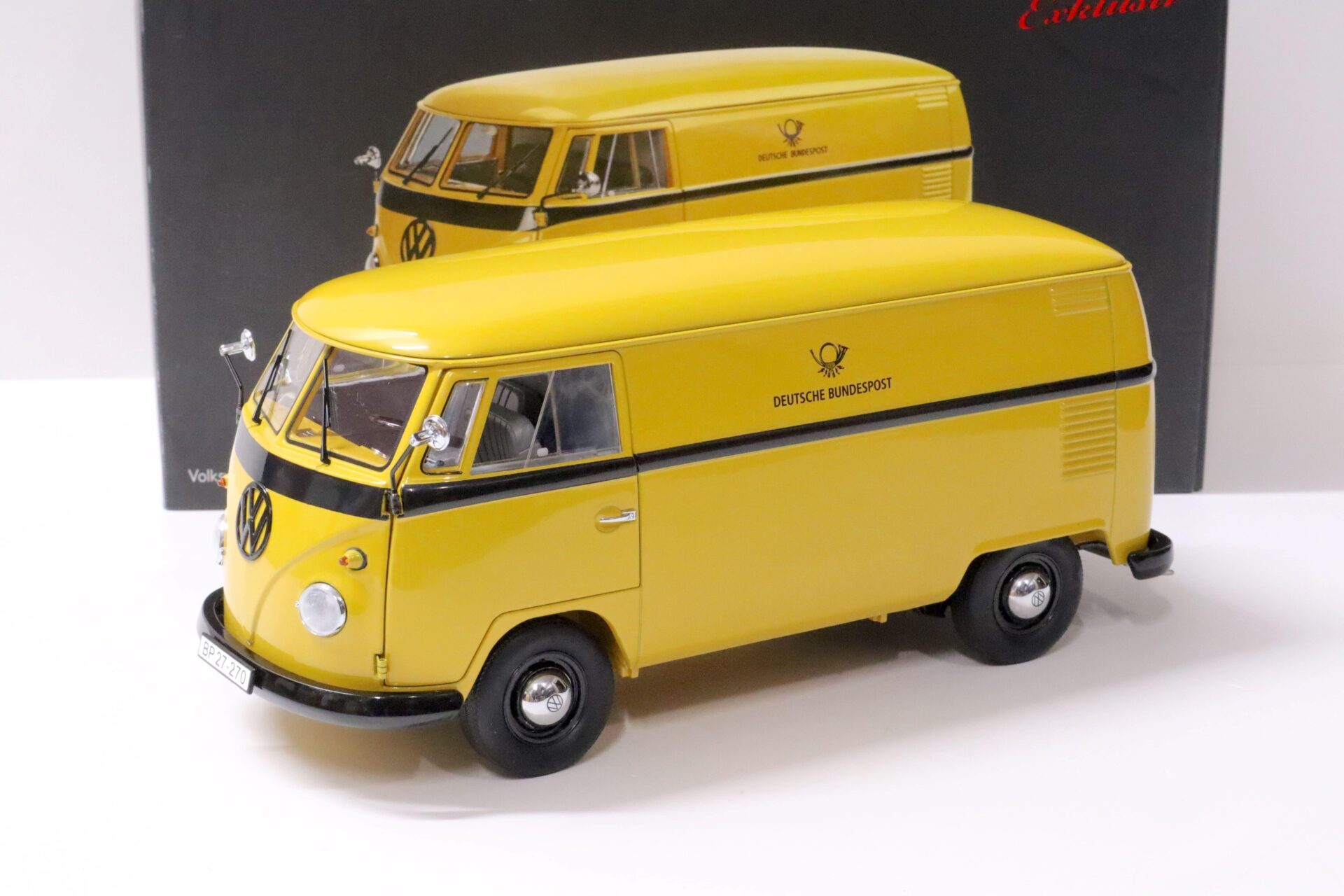 ID 60373 orig.jpg 1:18 Schuco VW T1 Transporter Deutsche Bundespost yellow