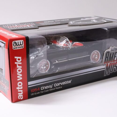 1:18 Auto World Chevrolet Corvette Convertible 1954 black/ red